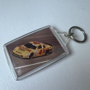 NASCAR Racing Keychain KODAK Film #4 Car Sterling Marlin Auto Sports Driver
